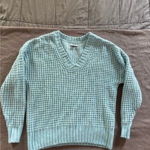 American Eagle Outfitters Light Blue V-Neck Sweater